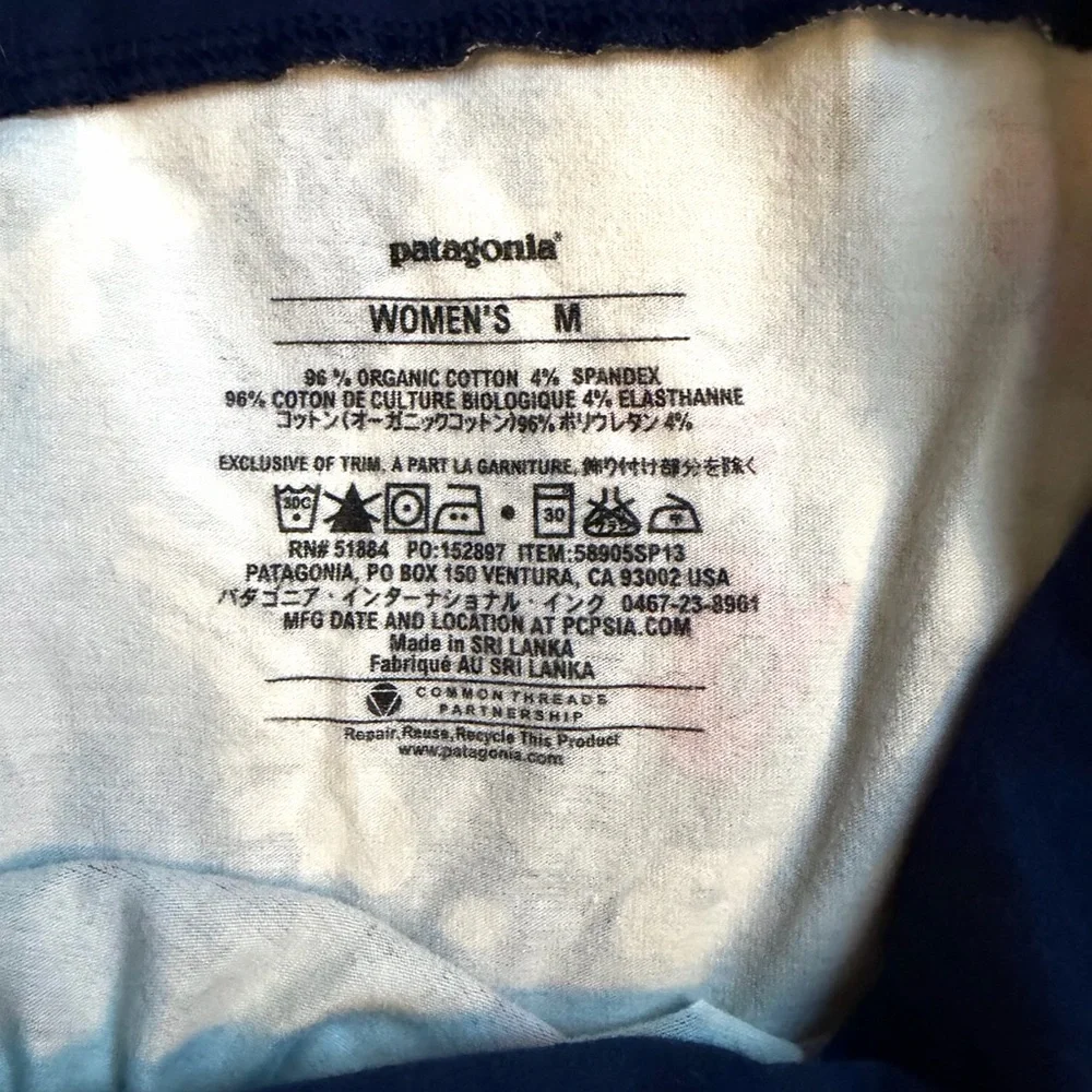 Patagonia Mini Athletic Dress Organic Cotton Floral Sleeveless Medium - Picture 5 of 5